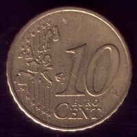 10 центов 2002 год J Германия 3
