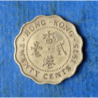 Гонконг Британская колония 20 центов 1975