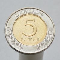 Литва 5 литов 1998