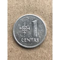 Литва 1 цент, 1991г. (D-8)