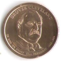 1 доллар США 2012 год 22-й Президент Гровер Кливленд _состояние UNC