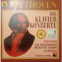 Beethoven - Barenboim - Klemperer, New Philharmonia Orchestra London – Die Klavierkonzerte 1-5 (4 LP)