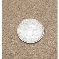 Эфиопия 1 герш 1897 серебро