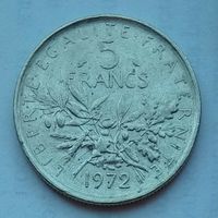 Франция 5 франков 1972 г.
