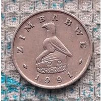 Зимбабве 5 центов 1991 года. Заяц. Новогодняя распродажа! Супер цена!