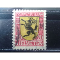 Швейцария 1924 Герб Шафхаузена