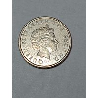 Карибы 10  центов 2002 года .