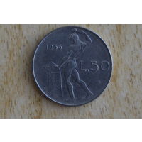 Италия 50 лир 1956