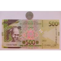 Werty71 Гвинея 500 франков 2022 UNC банкнота