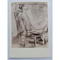 Рембрандт. Женщина на стуле