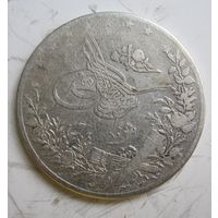 Египет 10 киршей 1876., серебро  .31-376