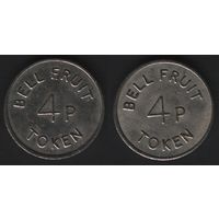 Bell Fruit Token 4p -- Bell Fruit Token 4p (21,35мм4,54гр) (f0