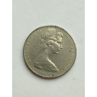 Новая Зеландия 10 центов 1981 года.