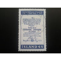Исландия 1976 200 лет исландской почты