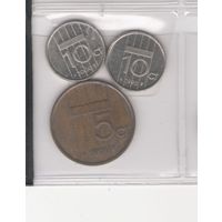 5 центов 1991, 10 центов 1993 и 2000 Нидерланды. Возможен обмен
