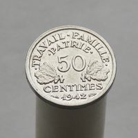 Франция 50 сантимов 1942 Режим Виши
