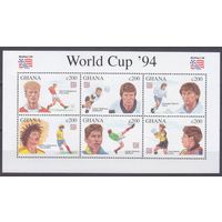 1994 Гана 2073-2078KL Чемпионат мира по футболу 1994 года в США 8,50 евро