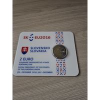 Словакия 2016 г. BU 2 евро Председательство Словакии в Совете ЕС