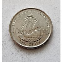 Восточные Карибы 10 центов, 2009