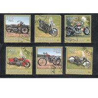 Гвинея-Биссау-2001(Мих.1761-1766)  гаш. , Мотоциклы (полная серия)