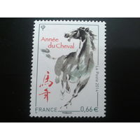Франция 2014 год лошади, китайский Новый год
