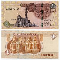 Египет. 1 фунт (образца 28.11.2017 года, P71e, UNC)