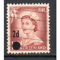 Стандартный выпуск Новая Зеландия 1958 год серия из 1 марки с надпечаткой