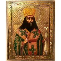 Святой Феодосий Углицкий Архиепископ Черниговский. Троице Сергиева Лавра (клеймо), XIX век.