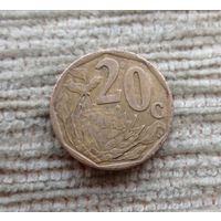 Werty71  Южная Африка ЮАР 20 центов 1997