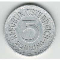 Австрия 5 шиллингов 1952 года. Нечастая!