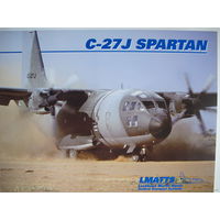 Фото современного тактического военно-транспортного самолета C-27J Spartan (21х30 см)