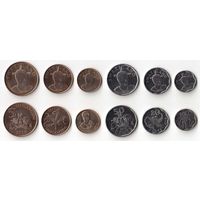 Свазиленд набор 6 монет 2015 UNC