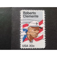 США 1984 бейсболист, флаг Пуэрто-Рико