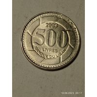 Ливан 500 фунтов 2009 года .