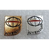 Значки "Juventur" турфирма. Польша. Туризм. 2 шт.