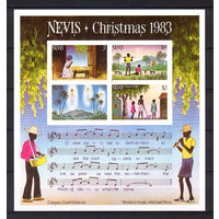 1983 Невис. Рождество. Блок