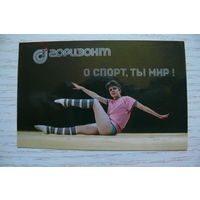 Календарик, 1988. ПО "Горизонт", "О спорт, ты мир!"