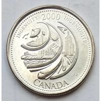 Канада 25 центов 2000 г. Миллениум. Изобретательность