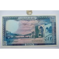 Werty71 Ливан 100 Ливров фунтов 1988 UNC банкнота Зима