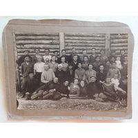 Фото "Переселенцы из Молодечно на золотых приисках  Якутии", г. Алдан, 1937 г.