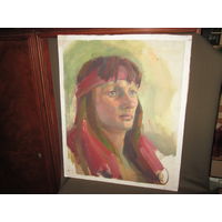 Картина портрет девушки.