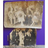 Фото "Свадьба", до 1917 г. (18*13 см, 25*17 см), старая Польша
