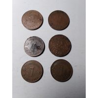 Лот монет Латвии