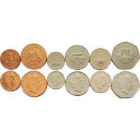 Джерси НАБОР 6 монет 2012-2016 UNC