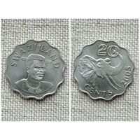 Свазиленд (Эсватини) 20 центов 2005 / животные / фауна / СЛОН /FA
