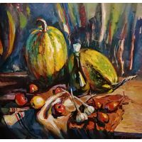 "Восеньскі нацюрморт", натюрморт, картина, живопись