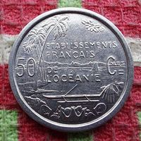 Французская Океания 50 центов 1949 года, UNC