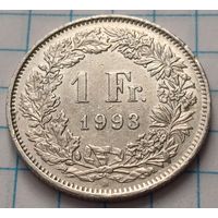 Швейцария 1 франк, 1993     ( 2-10-1 )