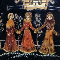 Панно Три девицы