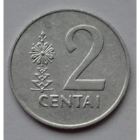 Литва, 2 цента 1991 г.